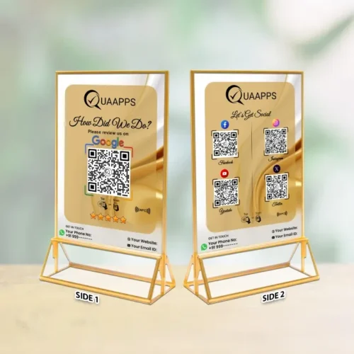 Google Review Scanner And 4 Social Media Scanner 9 x 6 inch