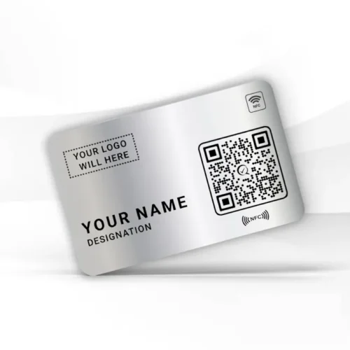 Silver Metal NFC Business Card
