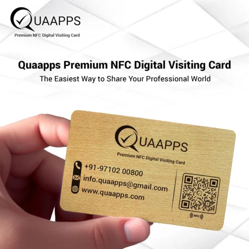Wooden NFC & QR Business Card - Image 3