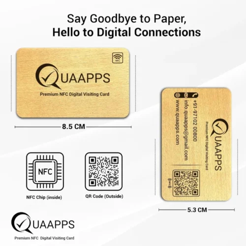 Wooden NFC & QR Business Card - Image 4