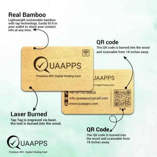 Wooden NFC & QR Business Card - Image 6