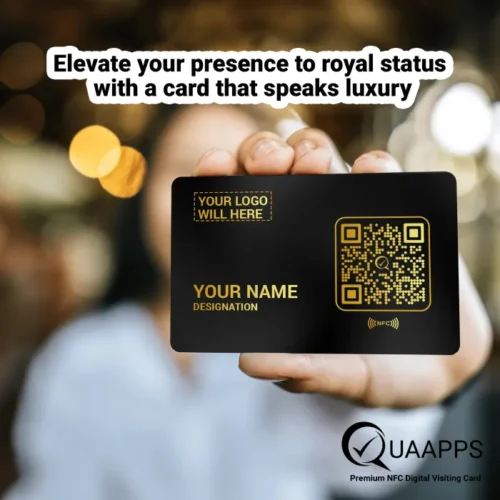 Black Metal NFC Business Card - Image 4