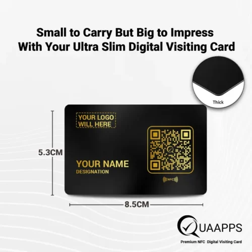 Black Metal NFC Business Card - Image 6