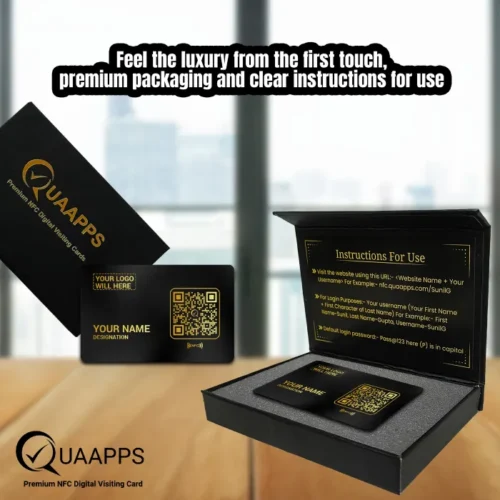 Black Metal NFC Business Card - Image 8