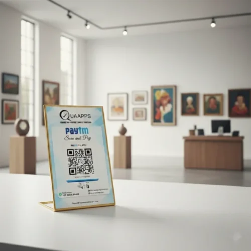 L-Shaped UPI QR Code Scanner Stand | 6x4 Inch