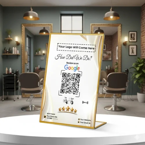 L-Shaped NFC Stand for Google Reviews | 7x5 inch
