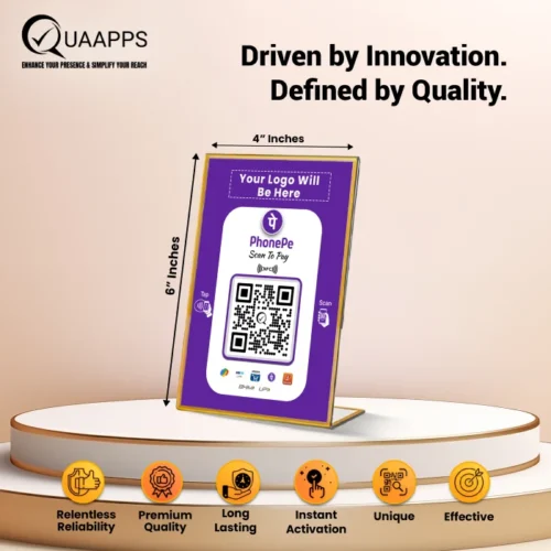L-Shaped UPI QR Code Scanner Stand | 6x4 Inch - Image 2