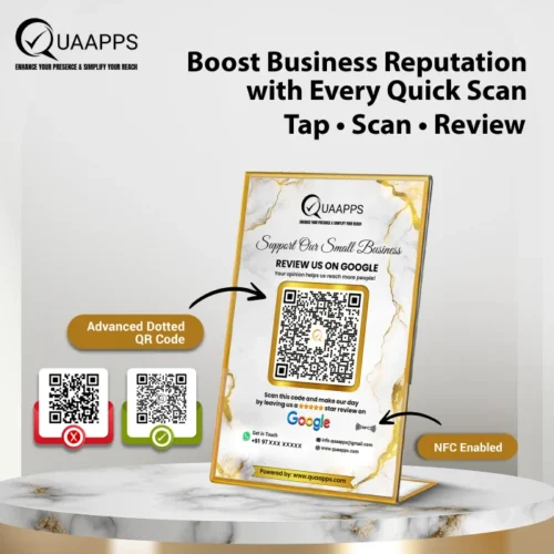 L-Shaped NFC Stand for Google Reviews | 7x5 inch - Image 2