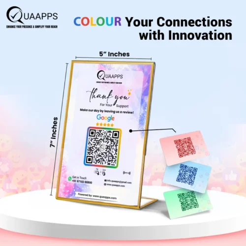 L-Shaped NFC Stand for Google Reviews | 7x5 inch - Image 3