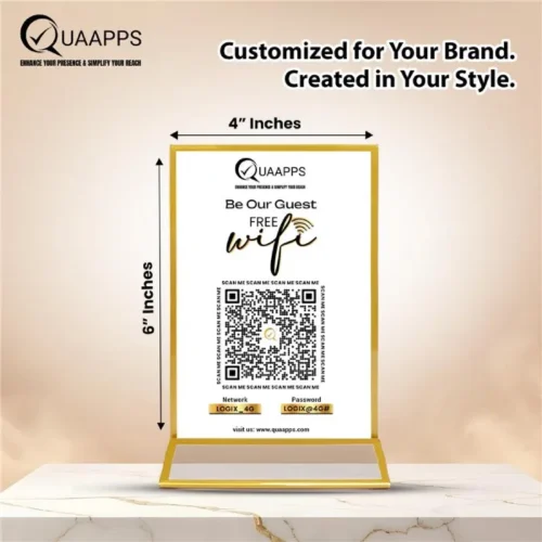 Wifi Scanner QR Code NFC Stand 6 X 4 Inch - Image 2