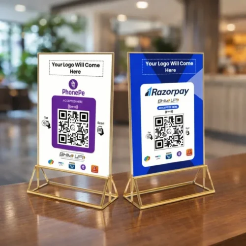 UPI QR Code Scanner Stand 6 x 4 inch